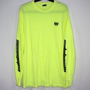 Calabasas Mens Small Kanye West Frozen Yellow Long Sleeve T-Shirt NEW H862